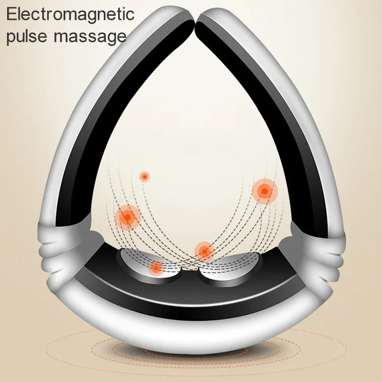 USB Charging 1300 mAh Electric Back Neck Shoulder Electrical Pulse Electric Shock Body Massager, USB Charging