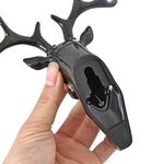 Creative Three-dimensional Multifunctional Deer Head Animal Decorative Hook Coat Hook Retro Clothes Hanging Creative Home Crafts, Random Style Delivery, Coat Hook