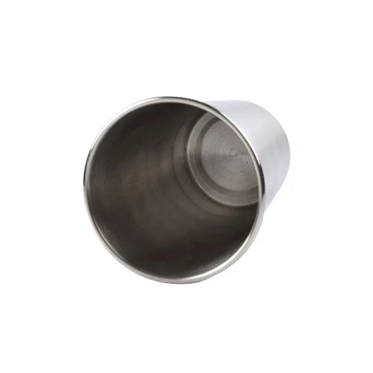 320ml Single Wall Electropolished Stainless Steel Brief Wine Cup(Silver), 320ml
