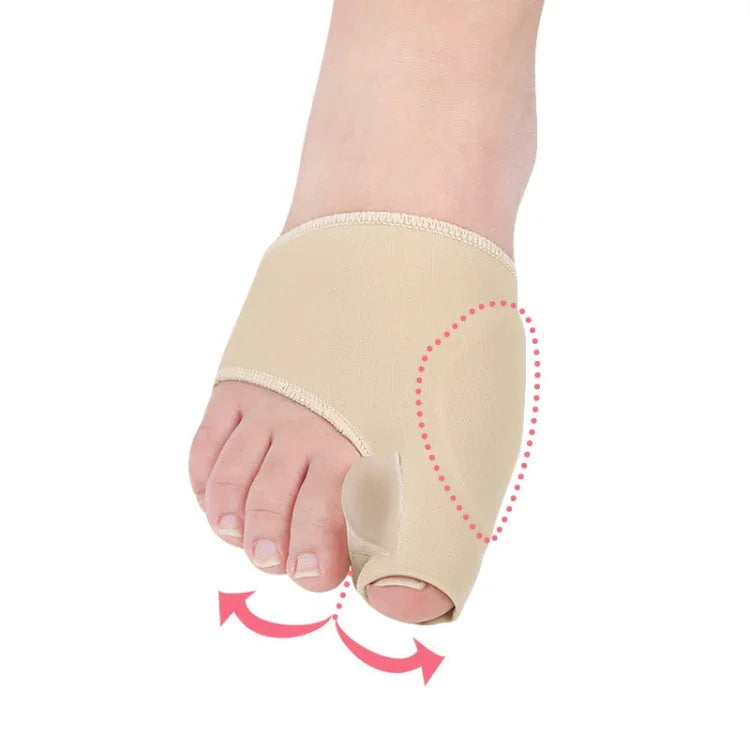 1 Pair SEBS Hallux Valgus Correction Sleeve Feet Care Special Big Toe Bone Ring Foot Thumb Orthopedic Brace Relieve for Men / Women, Size: L, Size: L