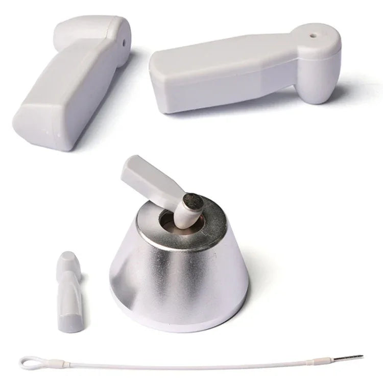 100pcs HTG-005 Small Hammer Anti-theft Magnetic Buckle EAS Anti-theft Sound and Magnetic Button Label for Supermarket Commodities, Random Color Delivery, HTG-005 Small Hammer