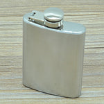 100ml(3.5oz)  Pocket Flagon Outdoor Sports Flat Liquor Flask Camping Ultralight Portable Wearproof Wine Pot(Silver), 100ml(3.5oz)