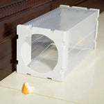 Door Humane Animal Live Cage, Rat, Mouse and More Small Rodents PP Material Transparent Cage Trap, Door Humane Animal Live Cage