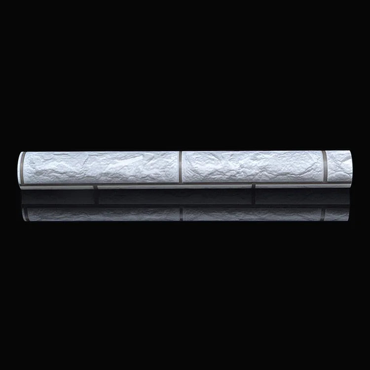 Silver Grey Brick Creative 3D Stone Brick Decoration Wallpaper Stickers Bedroom Living Room Wall Waterproof Wallpaper Roll, Size: 45 x 1000cm, 3D silver grey brick