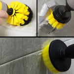 3 PCS Bathroom Kitchen Cleaning Brushes Kit for Electric Drill, 3 in 1 (Green), 3 in 1 (Blue), 3 in 1 (Red), 3 in 1 (Yellow)