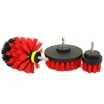 3 PCS Bathroom Kitchen Cleaning Brushes Kit for Electric Drill, 3 in 1 (Red), 3 in 1 (Yellow), 3 in 1 (Green), 3 in 1 (Blue)