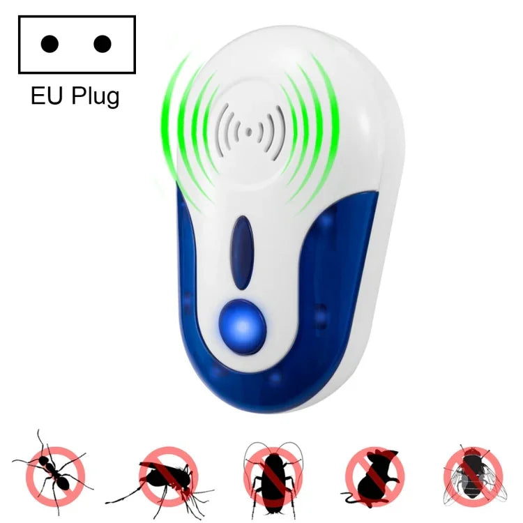 4W Electronic Ultrasonic Anti Mosquito Rat Mouse Cockroach Insect Pest Repeller, AC 90-250V, 109 EU Plug, 109 UK Plug