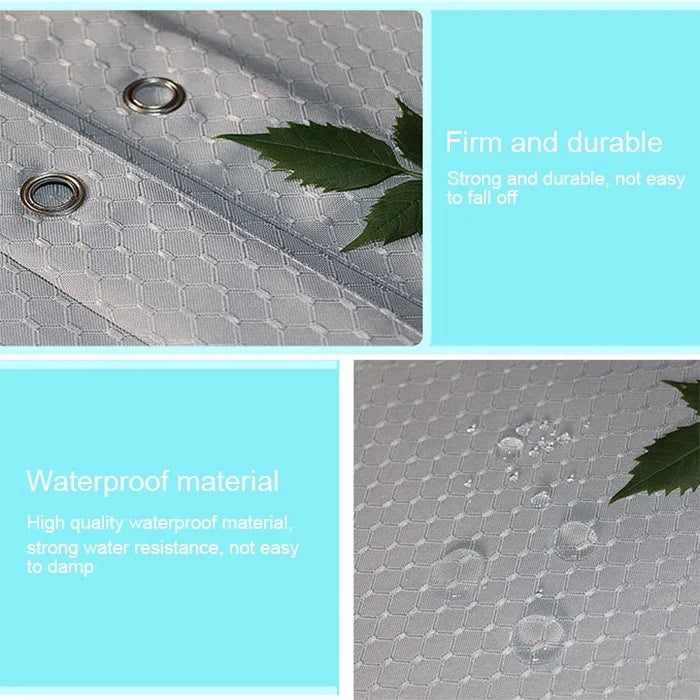 Thickening Waterproof And Mildew Curtain Honeycomb Texture Polyester Cloth Shower Curtain Bathroom Curtains,Size:200*240cm, Size:200*240cm