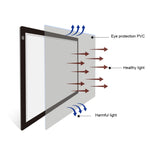 A2 Size 23W 12V  LED Three Level of Brightness Dimmable Acrylic Copy Boards for Anime Sketch Drawing Sketchpad, with Power Adapter, A2 with Power Adapter