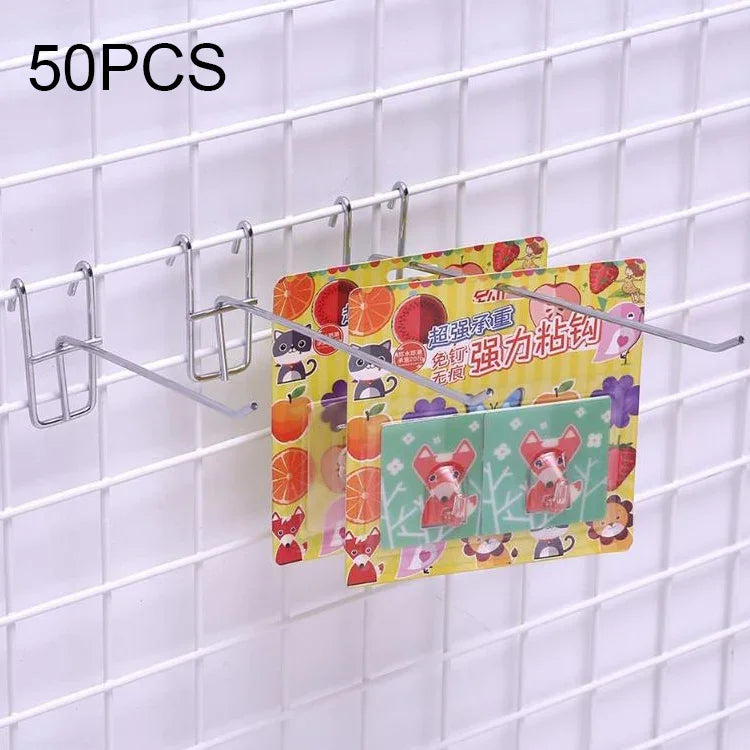 10pcs 3.5mm Supermarket Iron Grid Shelf Hook, Length: 25cm, 3.5mm  25cm