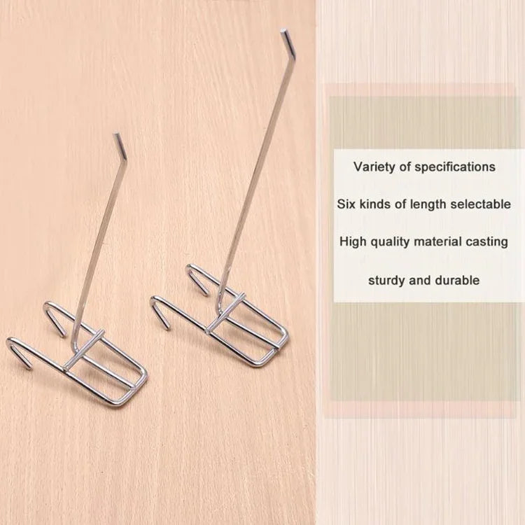 10pcs 3.5mm Supermarket Iron Grid Shelf Hook, Length: 10cm, 3.5mm  10cm