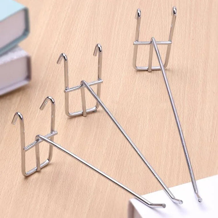 10pcs 3.5mm Supermarket Iron Grid Shelf Hook, Length: 10cm, 3.5mm  10cm