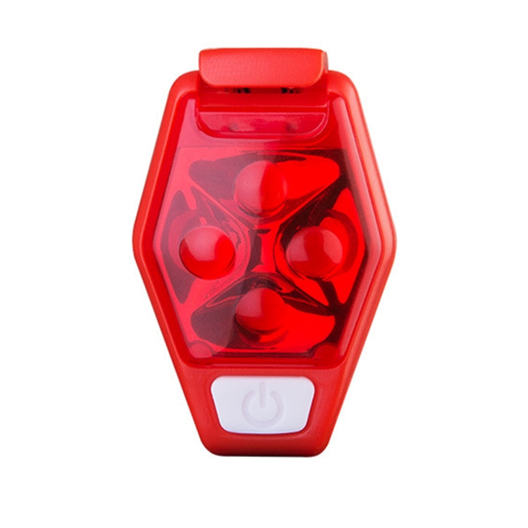 Multifunctional Outdoor Bicycling Running Warning Light Bicycle Taillight LED Back Clip Light, LED Back Clip Light(Red), LED Back Clip Light(White), LED Back Clip Light(Black), LED Back Clip Light(Purple)