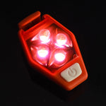Multifunctional Outdoor Bicycling Running Warning Light Bicycle Taillight LED Back Clip Light, LED Back Clip Light(Red), LED Back Clip Light(White), LED Back Clip Light(Black), LED Back Clip Light(Purple)