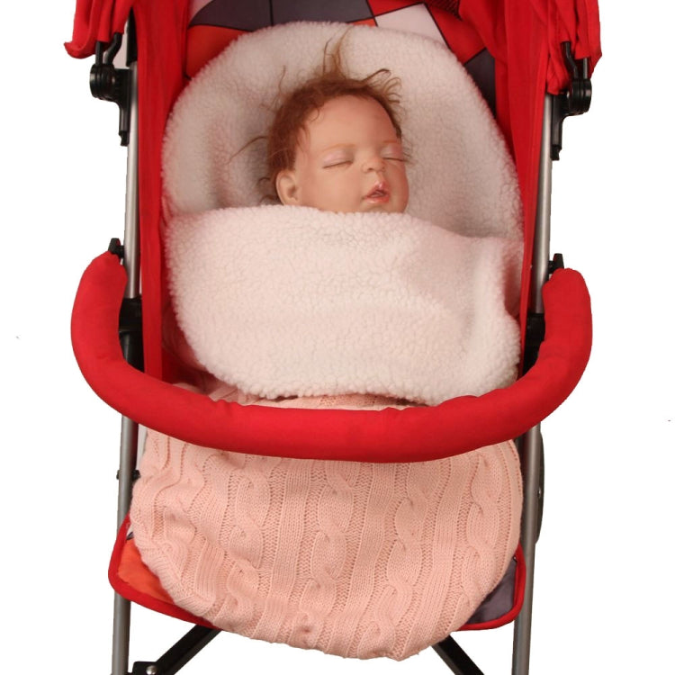 Thick Baby Swaddle Wrap Knit Envelope Sleeping Bag Newborn Infant Warm Bands Indoor Infant Stroller Sleeping Bag