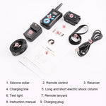 Automatic Anti Barking Collar Pet Training Control System + Electric Shock PU Leather Collar for Dogs, PD520