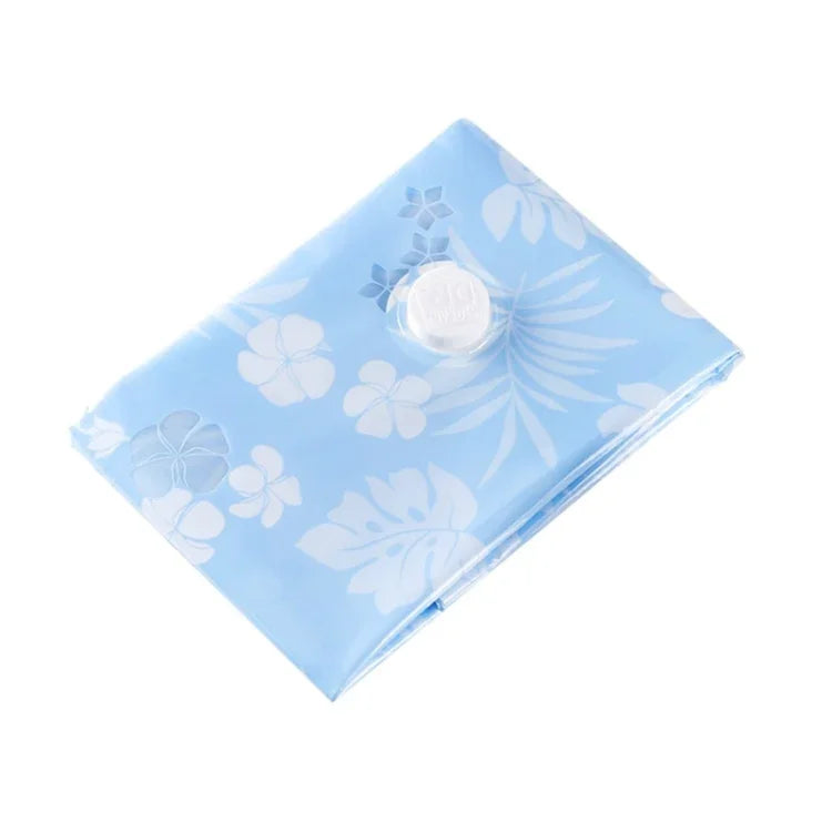 Space Saving Orchids Pattern Vacuum Storage Bag, Thinken Quilts Clothing Vacuum Seal Storage Bag, Size: 80*100 cm, Size: 80*100 cm