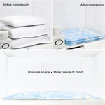 Space Saving Orchids Pattern Vacuum Storage Bag, Thinken Quilts Clothing Vacuum Seal Storage Bag, Size: 80*100 cm, Size: 80*100 cm
