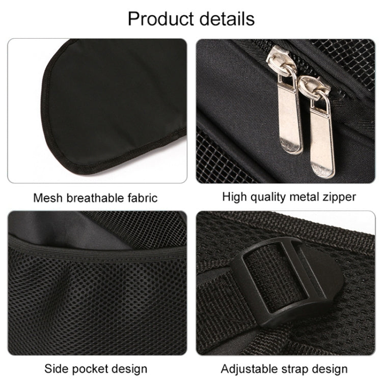 Portable Folding Nylon Breathable Pet Carrier Backpack, Size: 33 x 30 x 24cm, Size: 33 x 30 x 24cm Coffee, Size: 33 x 30 x 24cm Blue, Size: 33 x 30 x 24cm Red, Size: 33 x 30 x 24cm Black