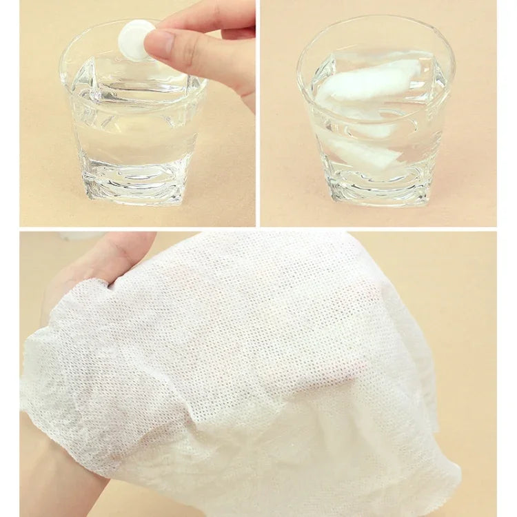 50 PCS Candy Style Portable Disposable Travel Cotton Towel, Size: 22*20cm, 50 PCS