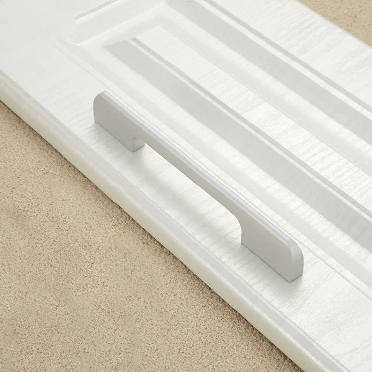 2049-160 Drawer Cabinet Door Aluminum Alloy Handle Straight Door Handle, 2049-160 (White)