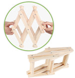 6 Bottles Racks Foldable Wine Stand Wooden Wine Holder Kitchen Bar Display Shelf, 6 Bottles