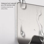 Stainless Steel Plug Power Cord Hook Bathroom Non-perforated Storage Rack, Size: 61x45mm, Stainless Steel Plug Power Cord Hook