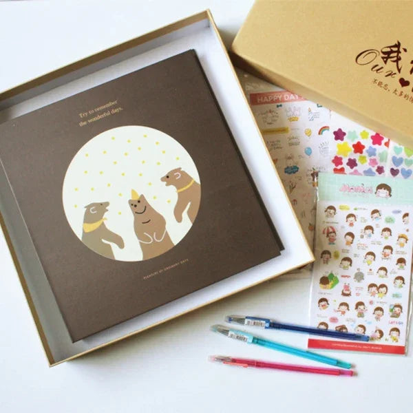 6 inch DIY Creativity Insert Type 3R Flushing Iron Ring Family Photo Album, 6 inch