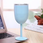 New Fashion Stainless Steel Vacuum Cup Red Wine Cocktail Goblet Creative Gift