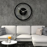 TM011 A Round Wooden Dial Transparent Acrylic Mute Wall Clock, TM011 A
