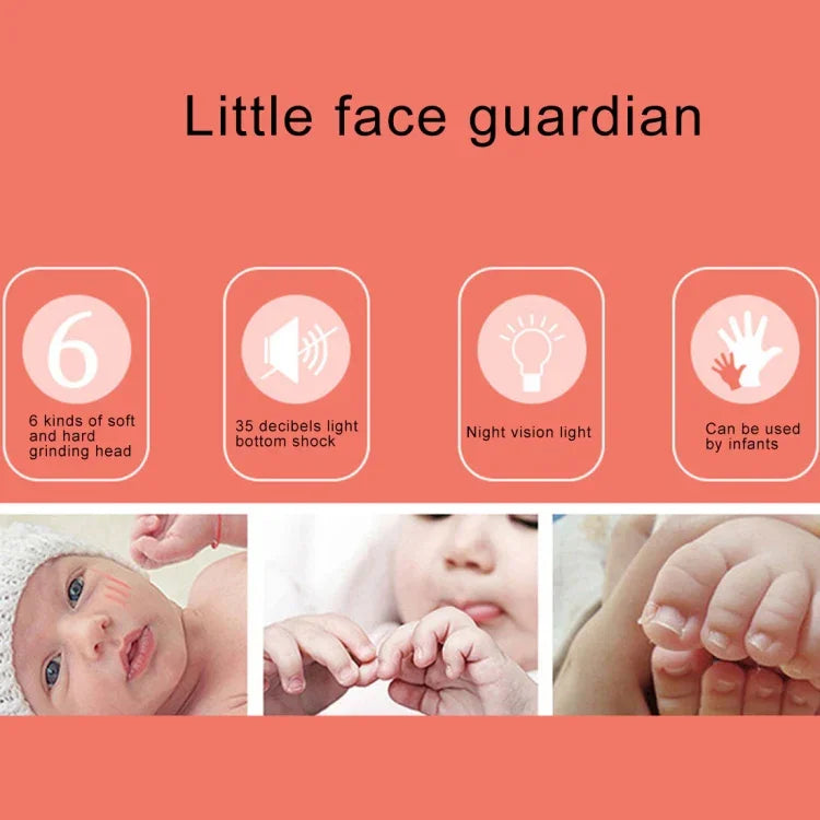 6 in 1 Baby Nail Clipper Trimmer Manicure Electric Grinding Device Tool Kit