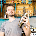 14 in 1 Stainless Steel Cocktail Shaker Tools Set with Bamboo Mount, Capacity: 750ml, 750ml, Bamboo