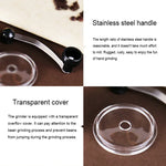 Portable Conical Burr Mill Manual Spice Herbs Hand Grinding Machine Coffee Grinder, Capacity: 36g, Portable Conical