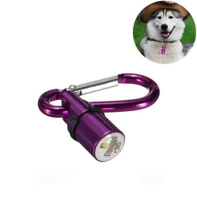 Aluminum LED Flashing Safety Night Light Blinker Pet Pendant for Dog / Cat, Random Color Delivery, Night Light Blinker
