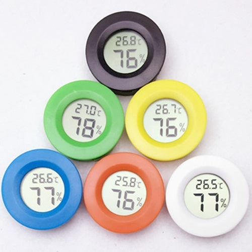 Digital Round Shaped Reptile Box Centigrade Thermometer & Hygrometer with Screen Display