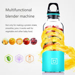 Bingo 500ml Mini Portable USB Rechargeable Electric Juicer Cup  Juicer Blender, 22000 Revolutions Per Minute, 2 Blade Head Blue, 2 Blade Head Purple, 2 Blade Head Red, 2 Blade Head Pink, 2 Blade Head Green