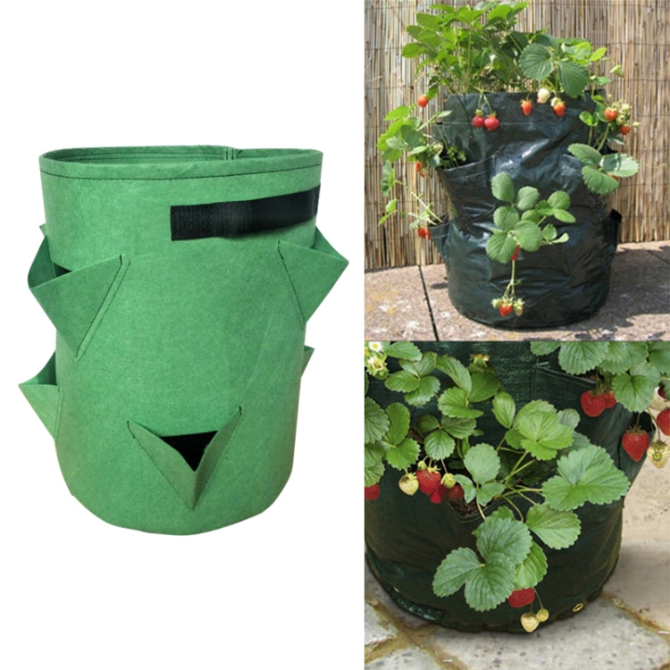 3 Pockets 18L / 5 Gallon Non-woven Felt Strawberry Planting Bag, Size: 23X28cm, Size: 23X28cm