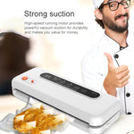 Household Commercial Food Vacuum Plastic Packaging Machine Sealer Closer Machine, UK Plug, Food UK Plug (Black), Food UK Plug (White)