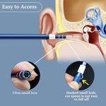 i95 3 in 1 USB Ear Scope Inspection HD 0.3MP Camera Visual Ear Spoon for OTG Android Phones & PC & MacBook, 1.75m Length Cable, 3 in 1 White  0.3MP