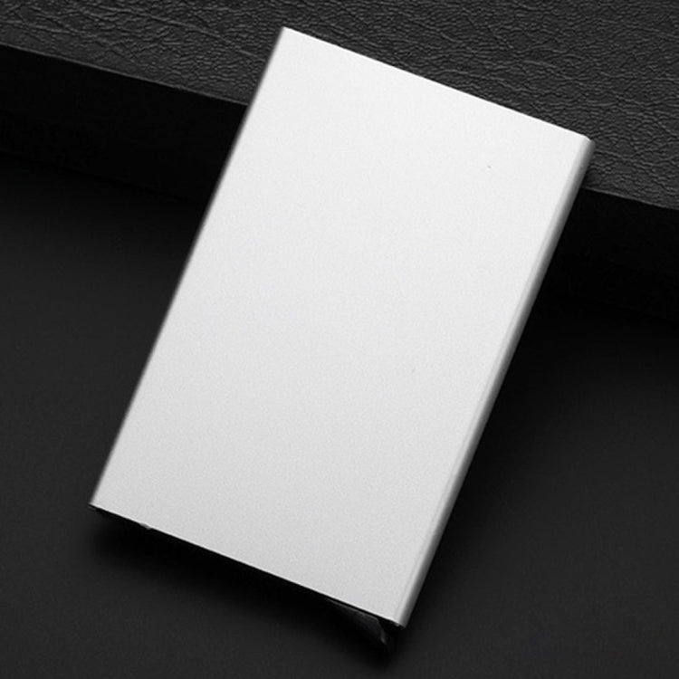 Antimagnetic Stainless Steel PU Business Card Holder Credit Card Case, Size: 10*6.2*0.8cm