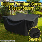 Anti-UV Waterproof Dust-proof 210D Oxford Cloth Folding Table Chairs Protective Cover Outdoor Furniture Set Cover, Size: 250*250*90cm(Black), Size: 250*250*90cm
