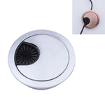 Desk Computer Desktop Zinc Alloy Round Threading Box Hole Cover, Hole Diameter: 80mm (Green Bronze), 80mm