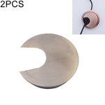 2 PCS Desk Computer Desktop Zinc Alloy Round Threading Box Hole Cover, Hole Diameter: 35mm (Bright Gold), 35mm Bright Gold, 35mm Green Bronze, 35mm Red Bronze, 35mm Matte Black, 35mm Matte Silver, 35mm Brushed Steel