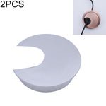 2 PCS Desk Computer Desktop Zinc Alloy Round Threading Box Hole Cover, Hole Diameter: 35mm (Bright Gold), 35mm Bright Gold, 35mm Green Bronze, 35mm Red Bronze, 35mm Matte Black, 35mm Matte Silver, 35mm Brushed Steel