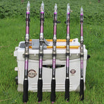 2.1m Carbon Pole  Travel Portable Fishing Pole,Random Color Delivery, 2.1m
