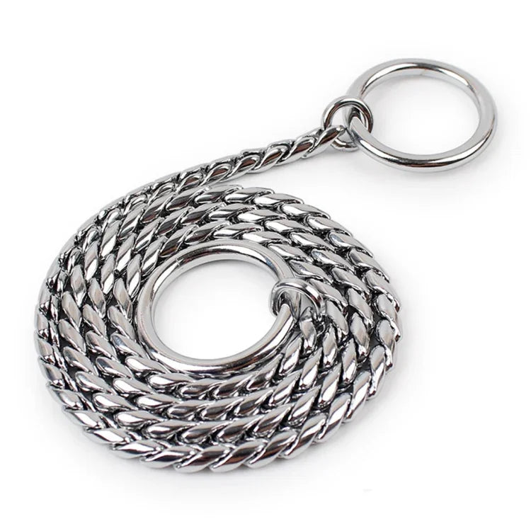 60cm Pet P Chain Pet Collars Pet Neck Strap Dog Neckband Snake Chain Dog Chain Dog Collar, 60cm