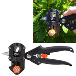 Professional Grafting Tool Set Pruning Scissors Seedling Grafting Machine Grafting Device with Three Blades, a Cross Knife ,a Wrench, Black