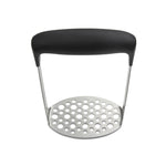 Stainless Steel Manual Pumpkin Potato Ricer Masher with Broad and Ergonomic Horizontal Handle, Single layer stainless