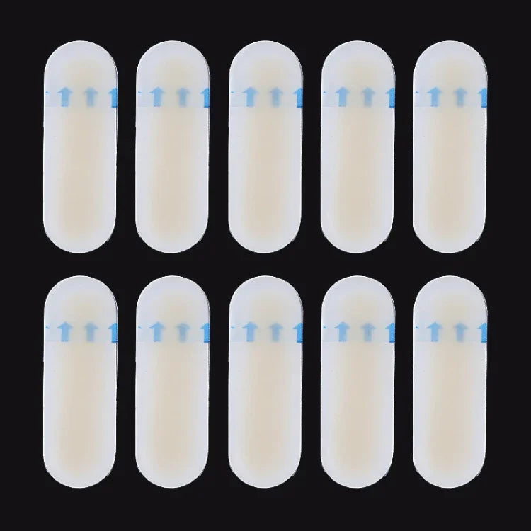10 PCS Foot Care Skin Hydrogel Analgesic Plaster Blisters Slip Heel Protector Size: 20x60cm, Size: 20x60cm
