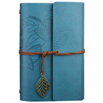 Creative Retro Autumn Leaves Pattern Loose-leaf Travel Diary Notebook, Size: M, M
